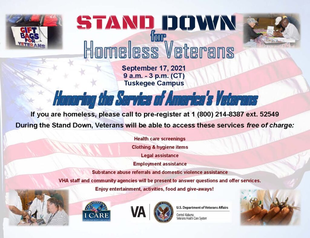 Stand Down for Homeless Veterans – Alabama Department of Veterans Affairs