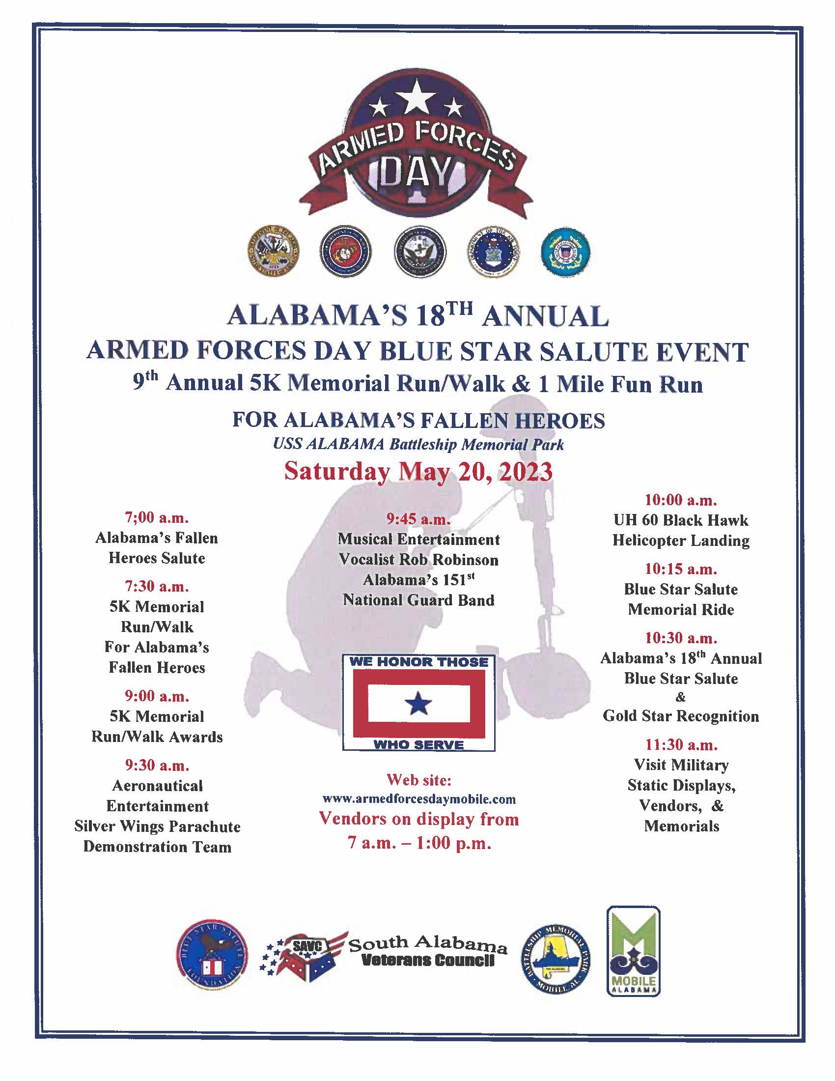 Alabama’s 18th Annual Armed Forces Day Blue Star Salute Event – Alabama ...