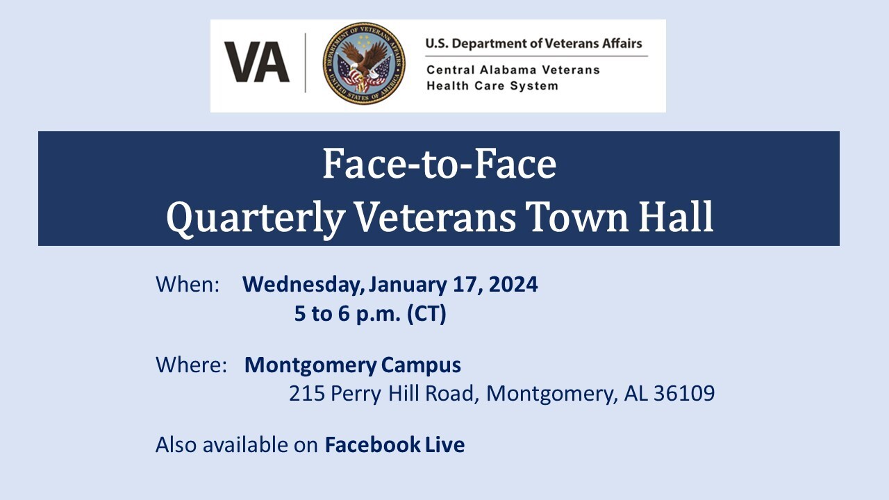 Face to Face Qtrly Veterans Town Hall